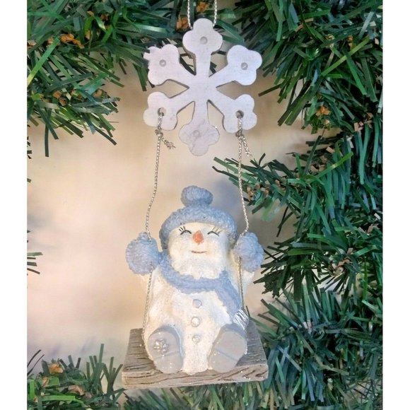 Encore Snow Buddies Melty on Snowflake Swing Ornament 94628 w/ Box 2000 NOS - Picture 1 of 10
